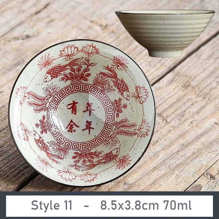 1 PCS Antique Plant Ash Porcelain Teacup Travel Ceramic Tea Bowl Anti Scaling Handmade Cone Cup Retro Meditation Cup Teaset 70ml - China Tea Store