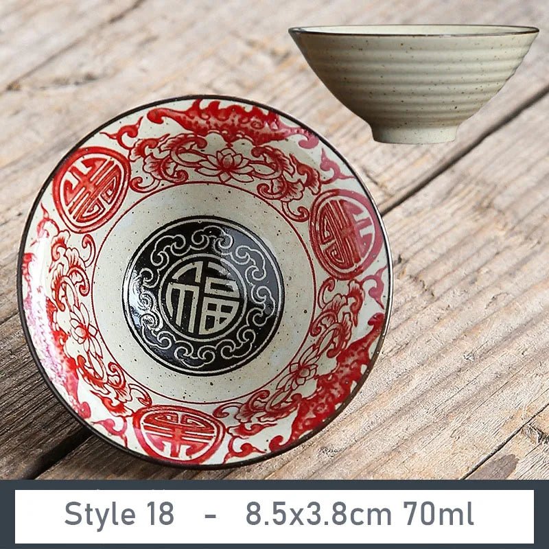 1 PCS Antique Plant Ash Porcelain Teacup Travel Ceramic Tea Bowl Anti Scaling Handmade Cone Cup Retro Meditation Cup Teaset 70ml - China Tea Store