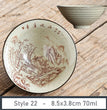 1 PCS Antique Plant Ash Porcelain Teacup Travel Ceramic Tea Bowl Anti Scaling Handmade Cone Cup Retro Meditation Cup Teaset 70ml - China Tea Store