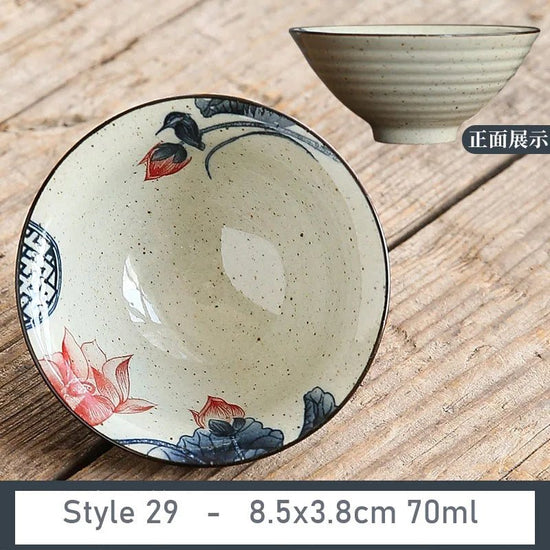 1 PCS Antique Plant Ash Porcelain Teacup Travel Ceramic Tea Bowl Anti Scaling Handmade Cone Cup Retro Meditation Cup Teaset 70ml - China Tea Store