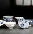 1 PCS Handmade Blue and White Porcelain Teacup Travel Ceramic Tea Bowl Anti Scaling Hand - Painted Cone Cup Meditation Cup Tea Set - China Tea Store