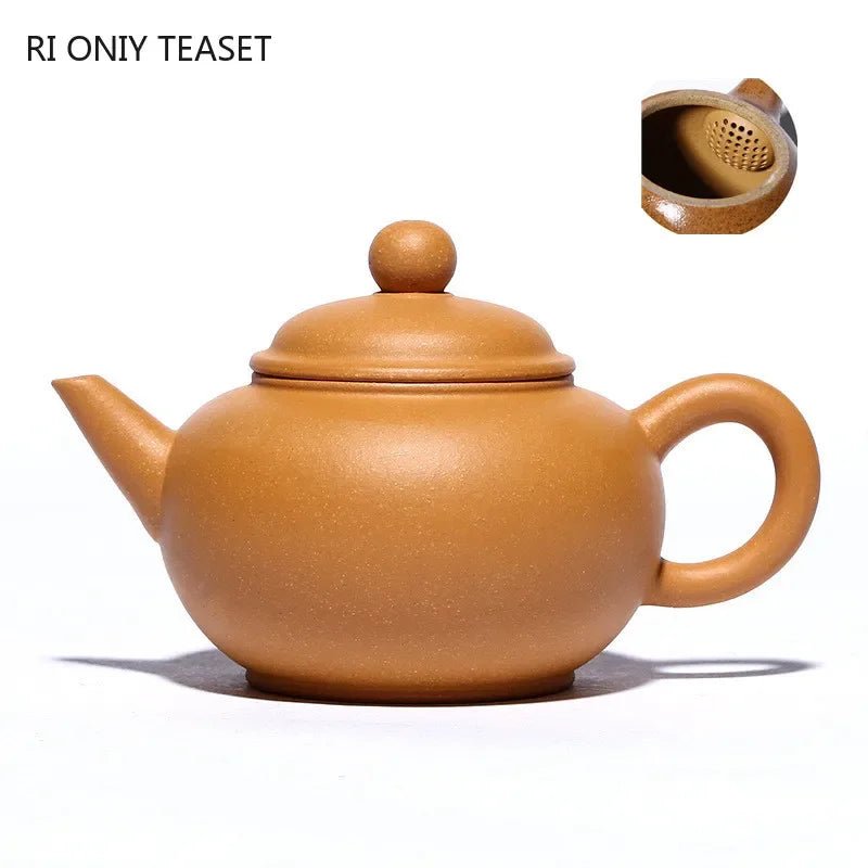 100ml Chinese Yixing Purple Clay Teapot Raw Ore Section Mud Home Tea Pot Ball Hole Filtration Zisha Kettle Handmade Tea Set - China Tea Store