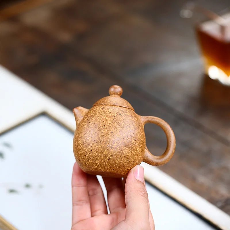 100ml Classic Yixing Purple Clay Teapot Raw Ore Section Mud Beauty Kettle Zisha Dragon Egg Tea Pot Chinese Tea Sets Accessories - China Tea Store