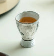 110ml Old Pottery Clay High Foot Cup Gilt Silver Buddha Teacup Water Mug Tea Bowl Master Cups Coffee Mugs Teaset Collection Gift - China Tea Store