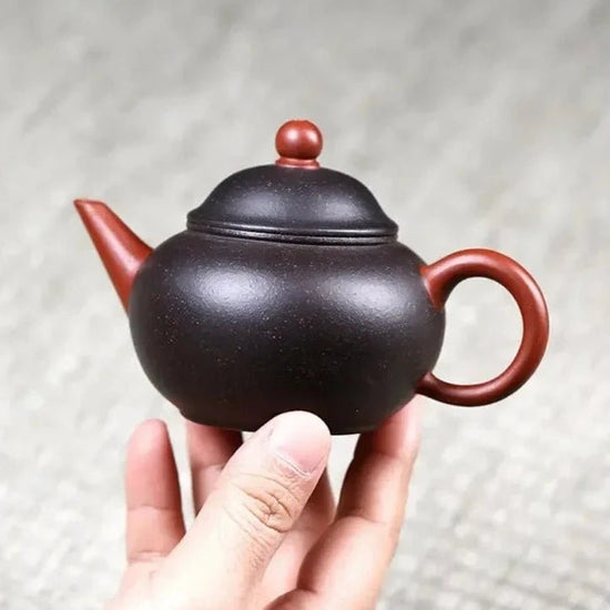 110ml Small Capacity Yixing Purple Clay Teapots Handmade Tea Pot Raw Ore Black Gold Purple Sand Kettle Chinese Zisha Tea Set - China Tea Store