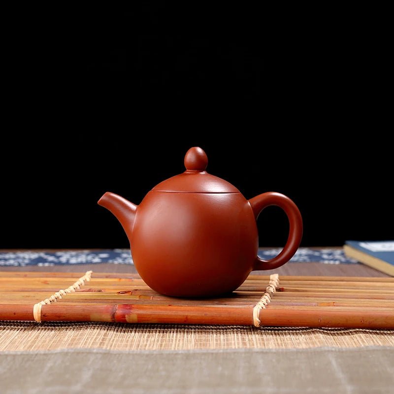 120ml 9 - hole Yixing Handmade Red Clay Teapot / Xishi Longdan Teapot/filtered Small Bubble Teapot - China Tea Store