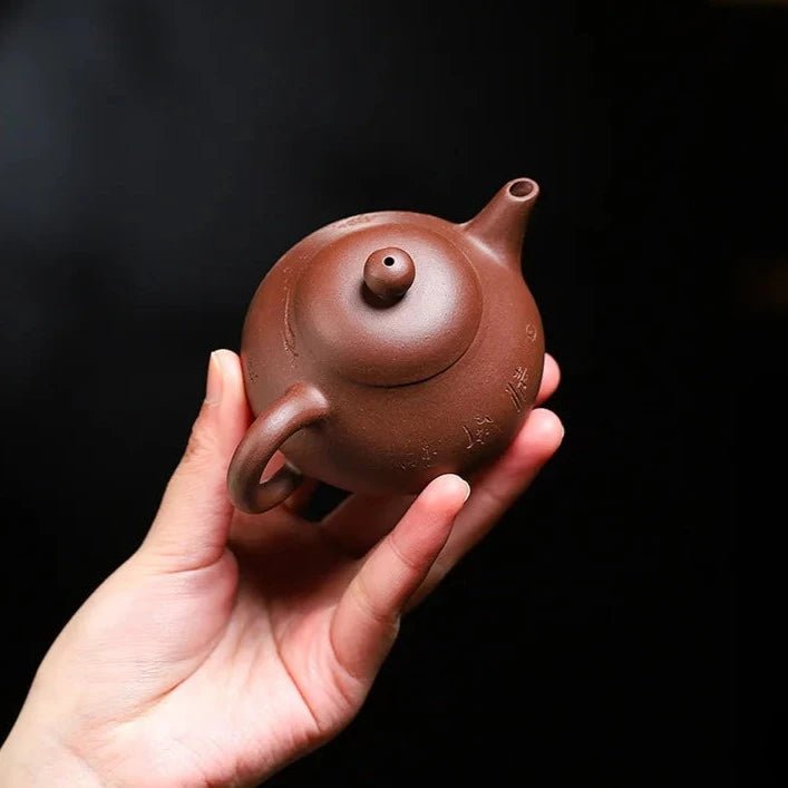 120ml Chinese Yixing Purple Clay Teapots Small Capacity Famous Artists Handmade Tea Pot Raw Ore Beauty Kettle Zisha Tea Set Gift - China Tea Store