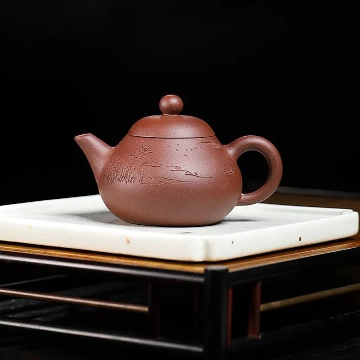 120ml Chinese Yixing Purple Clay Teapots Small Capacity Famous Artists Handmade Tea Pot Raw Ore Beauty Kettle Zisha Tea Set Gift - China Tea Store