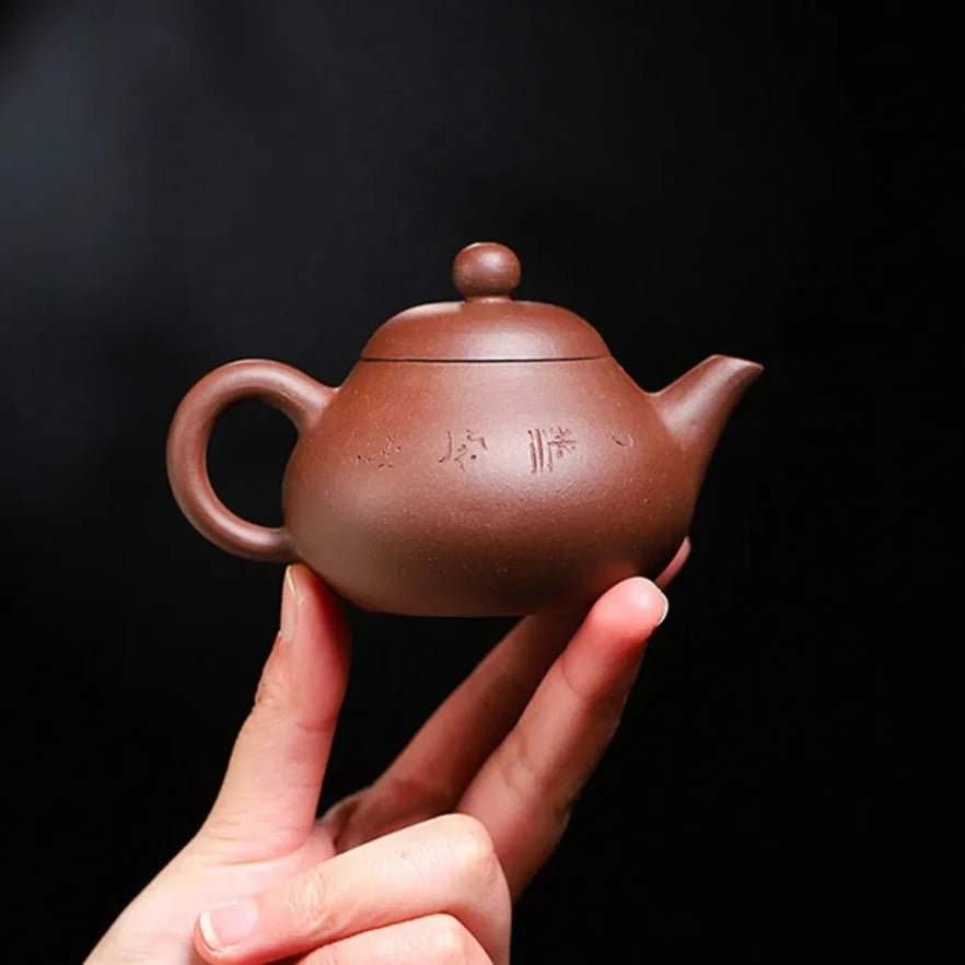 120ml Chinese Yixing Purple Clay Teapots Small Capacity Famous Artists Handmade Tea Pot Raw Ore Beauty Kettle Zisha Tea Set Gift - China Tea Store