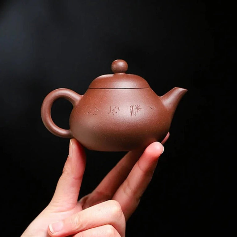 120ml Chinese Yixing Purple Clay Teapots Small Capacity Famous Artists Handmade Tea Pot Raw Ore Beauty Kettle Zisha Tea Set Gift - China Tea Store