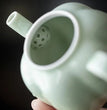 130ml Handamde Green Dyeing Gradient Teapot Retro Retro Sketch Pumpkin Pot Tea Brewing Kettle for Kung Fu Tea Accessories Gift - China Tea Store