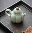 130ml Handamde Green Dyeing Gradient Teapot Retro Retro Sketch Pumpkin Pot Tea Brewing Kettle for Kung Fu Tea Accessories Gift - China Tea Store