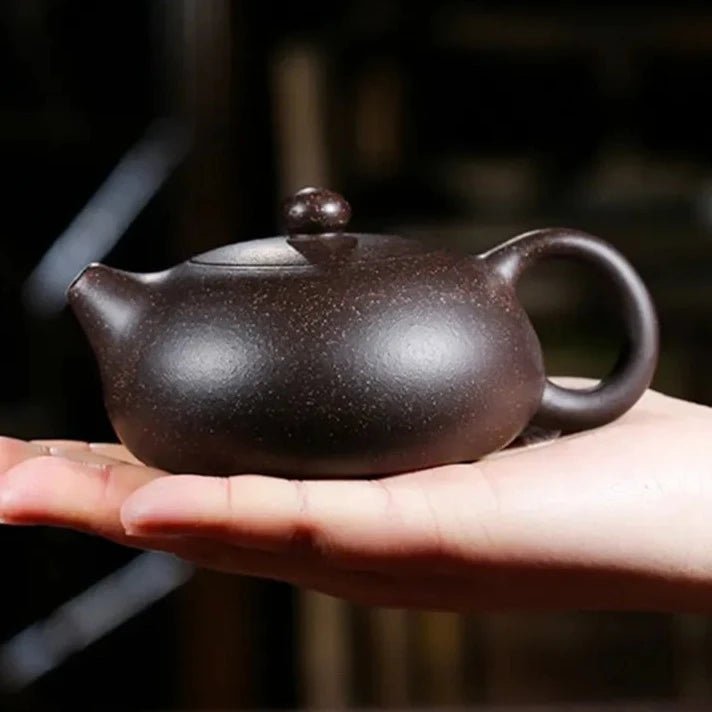 130ml Raw Ore Black Gold Sand Xishi Teapot Yixing Purple Clay Beauty Tea Pot Handmade Ball Hole Filter Tea Maker Zisha Teaware - China Tea Store