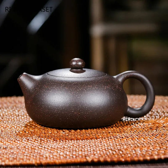 130ml Raw Ore Black Gold Sand Xishi Teapot Yixing Purple Clay Beauty Tea Pot Handmade Ball Hole Filter Tea Maker Zisha Teaware - China Tea Store