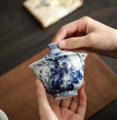 140ml Chinese Tradition Ceramic Gaiwan Teacup Handmade porcelain Tea Bowl Hand - painted Tea Tureen Household Teaware Accessories - China Tea Store