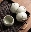 140ml Exquisite Ice Crack Glaze Ceramic Tea Cups Hand - painted Porcelain Master Cup Traditional Exquisite Teacup Tea Accessories - China Tea Store