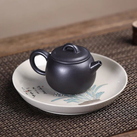 150ml Hand Carving Purple Clay Kettle Chinese Yixing Black Mud Tea Pot Customized Beauty Filter Tea Infuser Antique Zisha Teapot - China Tea Store