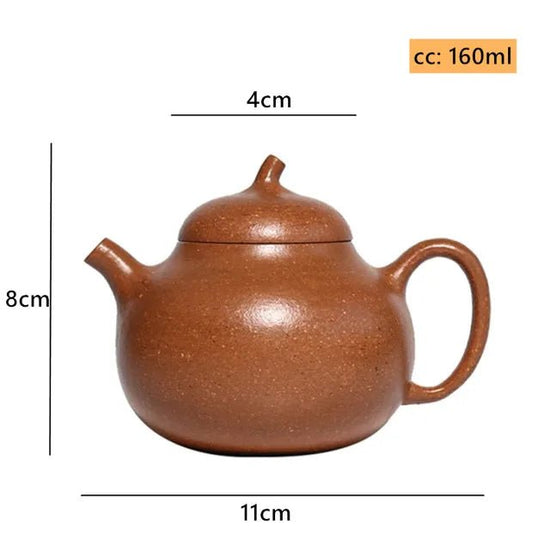 160ml Classic Yixing Purple Clay Teapot Handmade Ball Hole Filter Tea Pot Raw Ore Section Mud Kettle Home Beauty Tea Infuser - China Tea Store