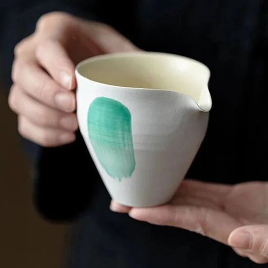 160ml Japanese Powder Yin Tea Pitcher Handmade Brush Green Divide Tea Fair Cup Cha Hai Justice Cup Tableware Collection Supplies - China Tea Store