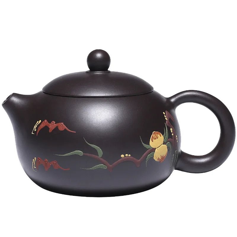 170ml Chinese Yixing Purple Clay Teapots Ball Shaped Infuser Xishi Tea Pot Raw Ore Dark Green Mud Kettle Handmade Zisha Tea Set - China Tea Store