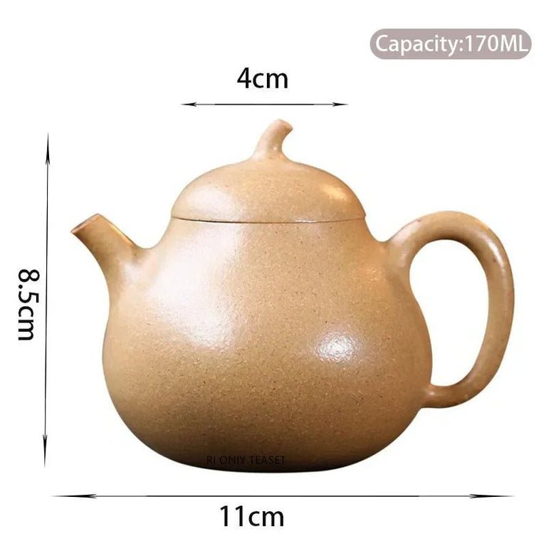 170ml Chinese Yixing Purple Clay Teapots Beauty Kettle Famous Artists HandmadeRaw Ore Section Mud Tea Pot Zisha Tea Set Teaware - China Tea Store