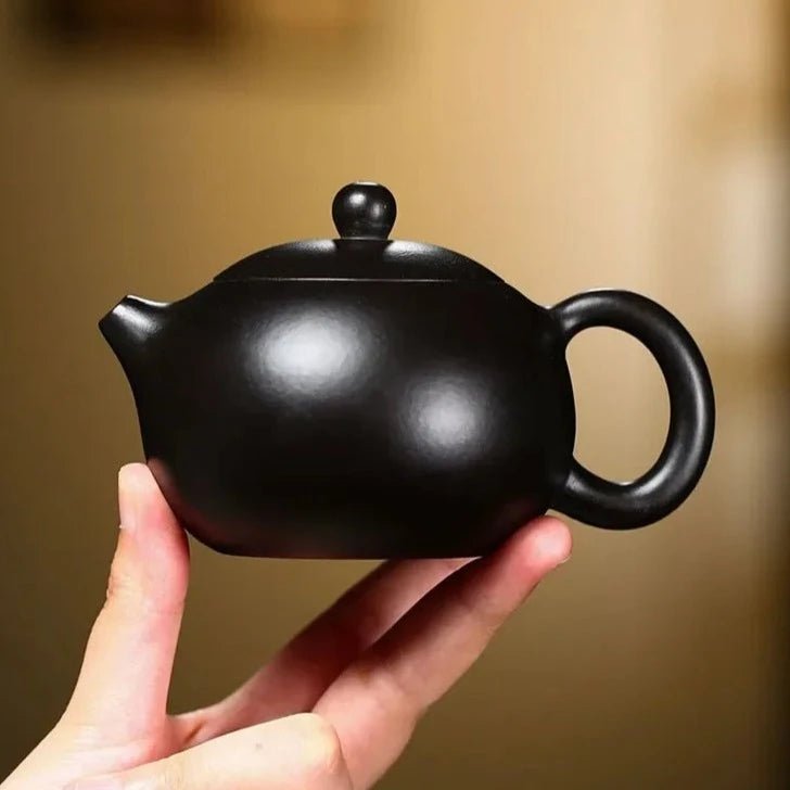 170ml Chinese Yixing Purple Clay Teapots Handmade Black Mud Xishi Tea Pot Raw Ore Zisha Teaware Beauty Tea Infuser Kettle - China Tea Store