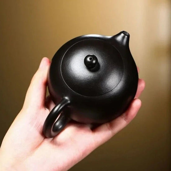 170ml Chinese Yixing Purple Clay Teapots Handmade Black Mud Xishi Tea Pot Raw Ore Zisha Teaware Beauty Tea Infuser Kettle - China Tea Store