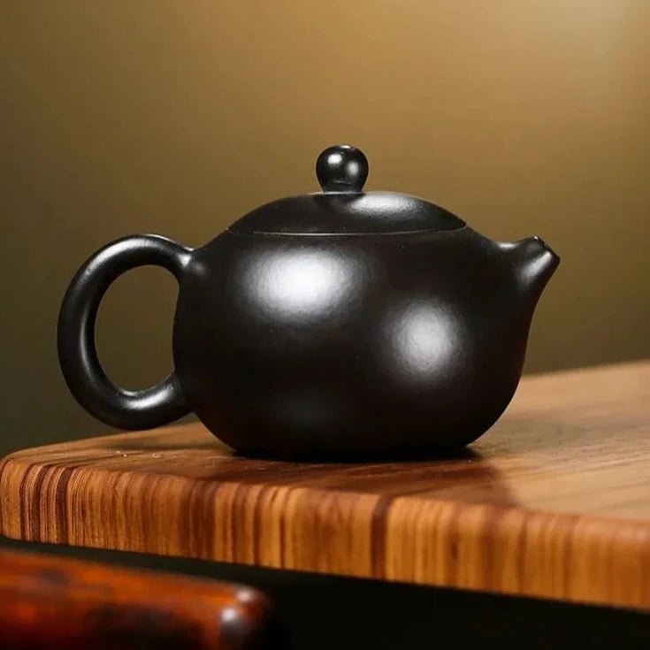 170ml Chinese Yixing Purple Clay Teapots Handmade Black Mud Xishi Tea Pot Raw Ore Zisha Teaware Beauty Tea Infuser Kettle - China Tea Store