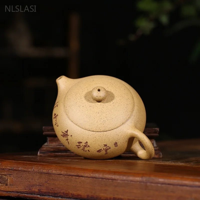 170ml Yixing Purple Clay Tea Pot Hand - carved Filter Beauty Teapot Tradition Pu 'er Tea Infuser Customized Chinese Zisah Teaware - China Tea Store