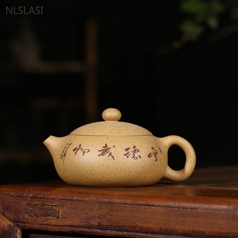 170ml Yixing Purple Clay Tea Pot Hand - carved Filter Beauty Teapot Tradition Pu 'er Tea Infuser Customized Chinese Zisah Teaware - China Tea Store