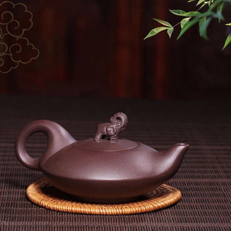 180CC Yixing Clay Teapot Elephant Design Lid Household Kung Fu Teaware Ceramic Kettle Raw Ore Teapots Tea Ceremony Supplies - China Tea Store