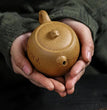 180ml Authentic Yixing Purple Clay Pot Hand Carved Bamboo Teapot Golden Raw Ore Old Section Mud Tea Maker Chinese Zisha Tea Set - China Tea Store