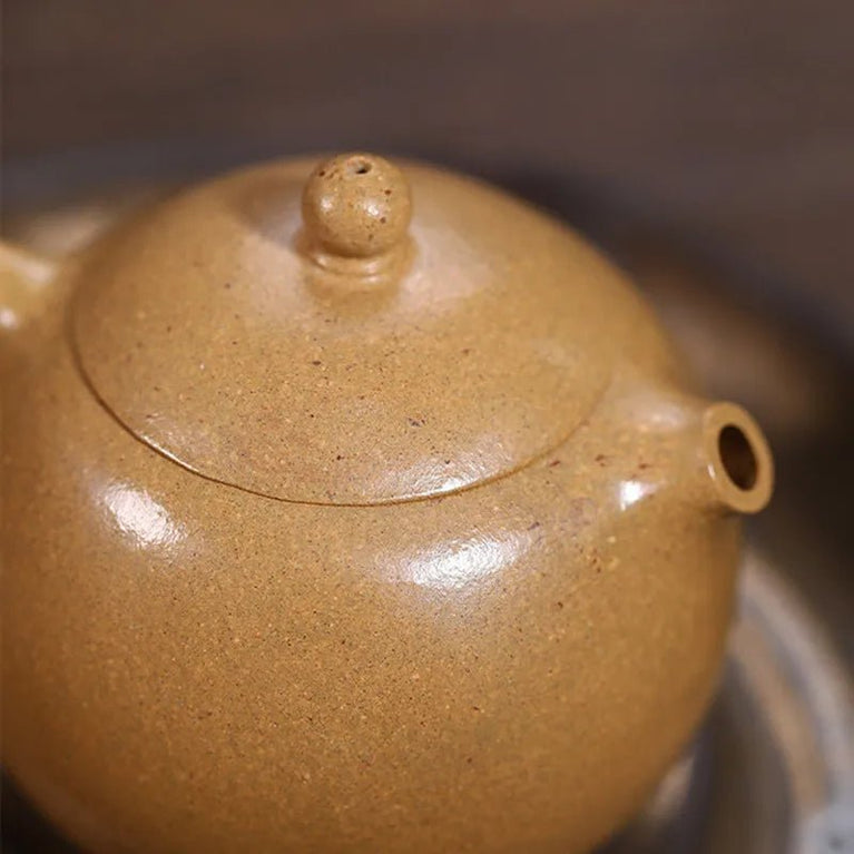 180ml Yixing Purple Clay Teapots Authentic Handmade Xishi Tea Pot Raw Ore Section Mud Beauty Kettle Chinese Zisha Tea Set Gifts - China Tea Store