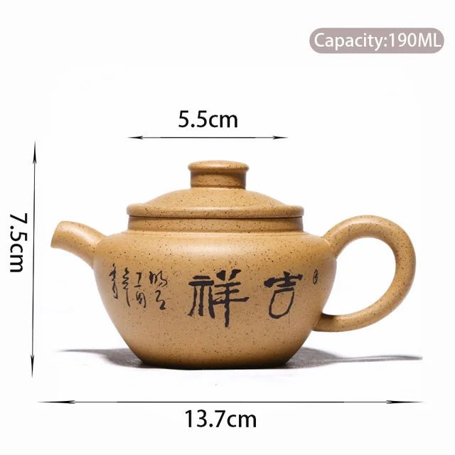 190ml Yixing Famous Purple Clay Teapots Traditional Handmade Tea Pot Beauty Kettle Chinese Zisha Teaware Tea Ceremony Customized - China Tea Store