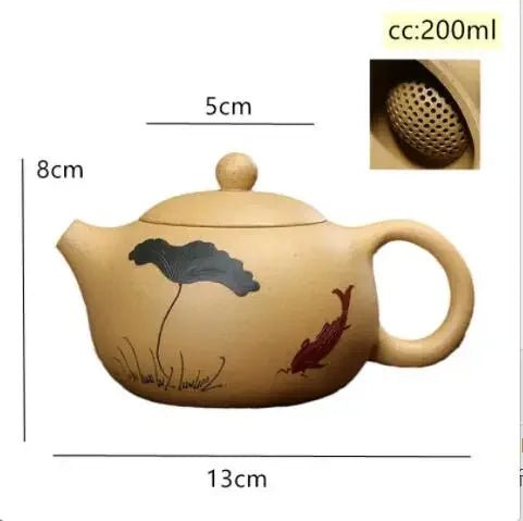 200ML Yixing Classic Tea Pot Purple Clay Xi Shi Teapots Ore Beauty Kettle Hole Filter Handmade Tea Set Customized Gifts - China Tea Store