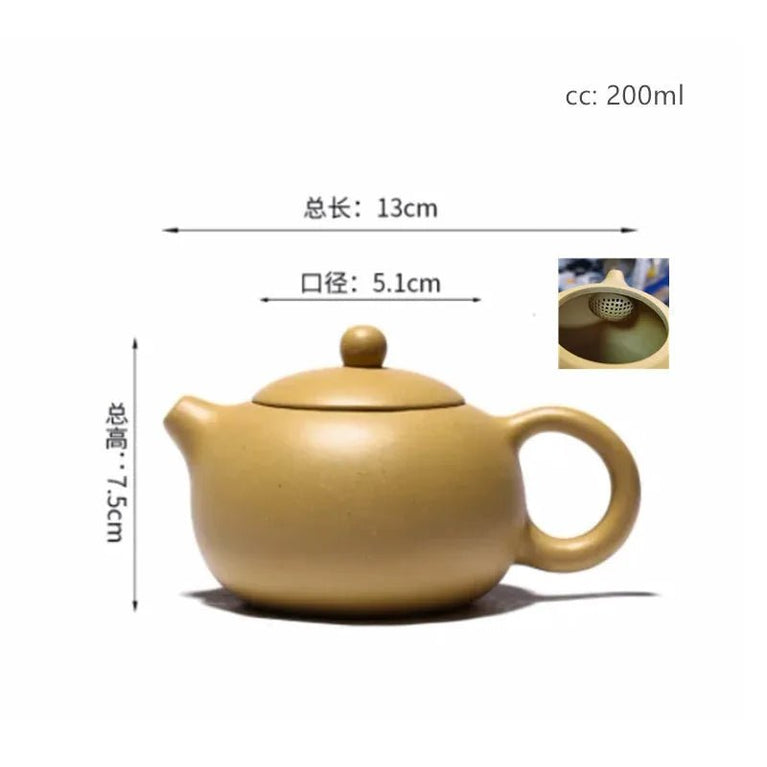 200ML Yixing Classic Tea Pot Purple Clay Xi Shi Teapots Ore Beauty Kettle Hole Filter Handmade Tea Set Customized Gifts - China Tea Store