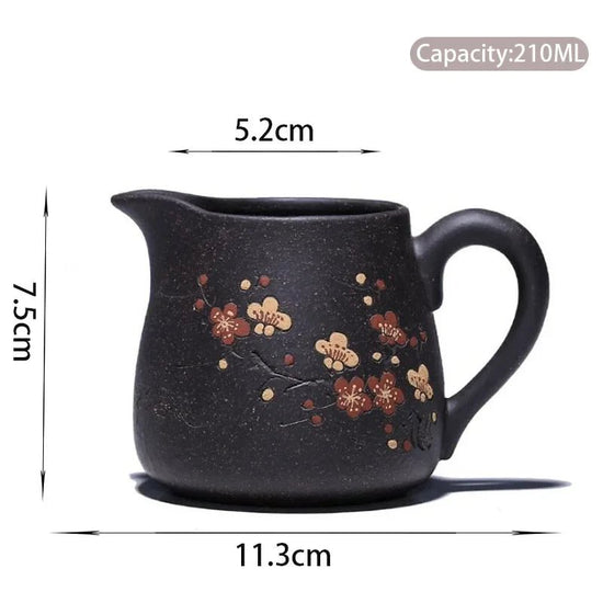 210ml Authentic Yixing Purple Clay Fair Cup Cha Hai Master Hand - carved Plum Blossom Teacup Tea Set Accessories Master Cup - China Tea Store