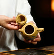 220ml Chinese Yixing Golden DuanNi Clay Handmade Qinquan Tea Pot Zisha Teapot - China Tea Store