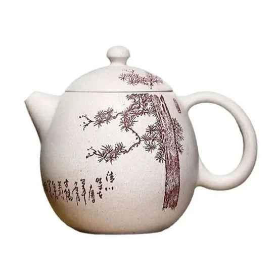 220ml High - end Chinese Yixing Purple Clay Teapots Handmade Dragon Egg Tea Pot Kettle Raw Ore White Duan Mud Zisha Tea Set - China Tea Store