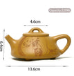 220ml Yixing Purple Clay Stone Scoop Teapot Handmade Gold Section Mud Tea Pot Beauty Tea Infuser Kettle Chinese Zisha Tea Set - China Tea Store