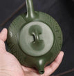 220ml Yixing Purple Clay Teapot Raw Ore Green Mud Hand - carved Stone Scoop Kettle Home Beauty Tea Infuser Chinese Zisha Tea Set - China Tea Store