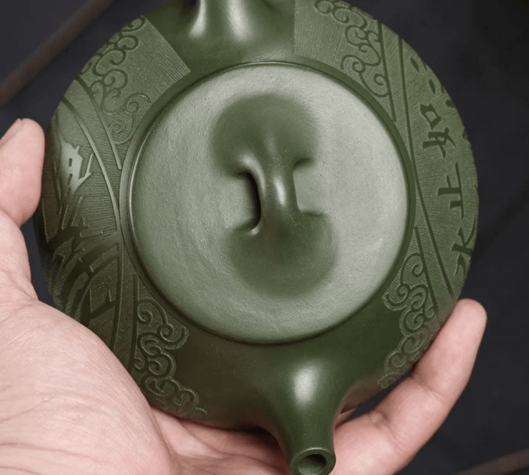 220ml Yixing Purple Clay Teapot Raw Ore Green Mud Pot Hand Carved Stone Scoop Kettle Home Beauty Infuser Chinese Zisha Teaset - China Tea Store