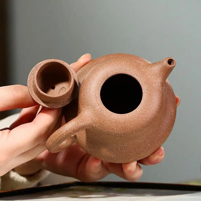 220ml Yixing Purple Sand Pot Pure Handmade Teapot Home Kung Fu Tea Set Duan Clay Gourd Pot - China Tea Store