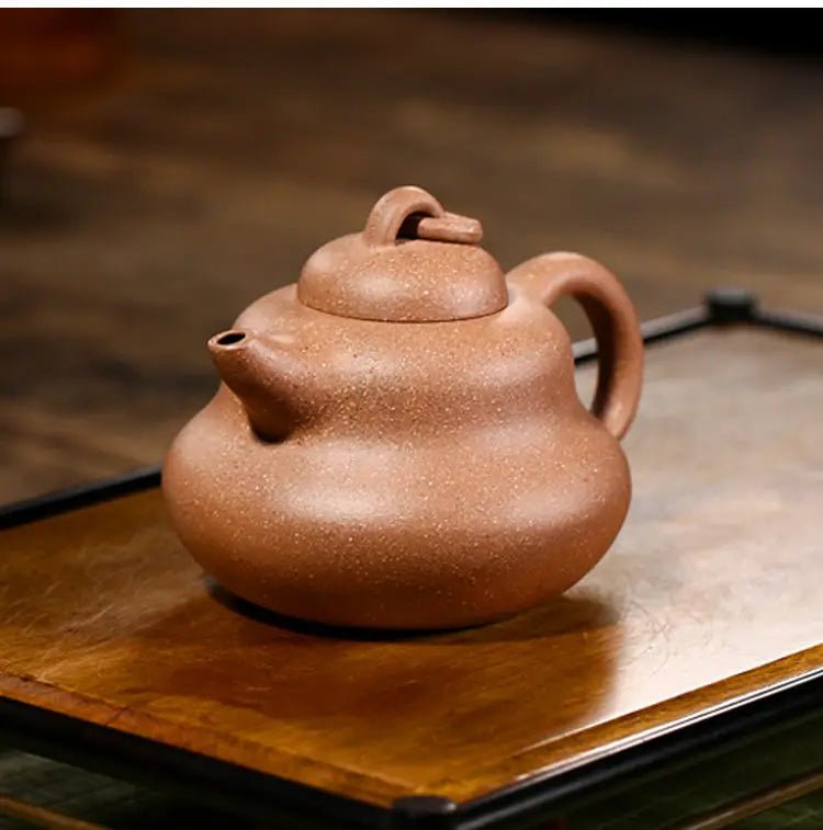 220ml Yixing Purple Sand Pot Pure Handmade Teapot Home Kung Fu Tea Set Duan Clay Gourd Pot - China Tea Store