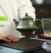 230CC Real Handmade Green Kettle Yixing Purple Clay Teapot Puer Tea Set Kung Fu Zisha Teaware - China Tea Store