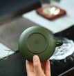 230CC Real Handmade Green Kettle Yixing Purple Clay Teapot Puer Tea Set Kung Fu Zisha Teaware - China Tea Store