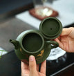 230CC Real Handmade Green Kettle Yixing Purple Clay Teapot Puer Tea Set Kung Fu Zisha Teaware - China Tea Store