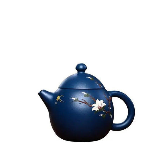 230cc Yixing Purple Clay Teapot Handmade blue Mud Dragon Egg Kettle Beauty Tea Infuser Raw Ore Zisha Tea Pot Home Drinkware - China Tea Store