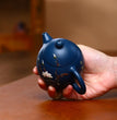 230cc Yixing Purple Clay Teapot Handmade blue Mud Dragon Egg Kettle Beauty Tea Infuser Raw Ore Zisha Tea Pot Home Drinkware - China Tea Store