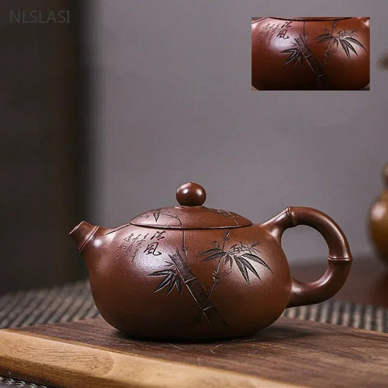 230ml Authentic Yixing Purple Clay Teapot Master Handmade Xishi Kettle Custom Beauty Tea Infuser Chinese Zisha Tea Accessories - China Tea Store